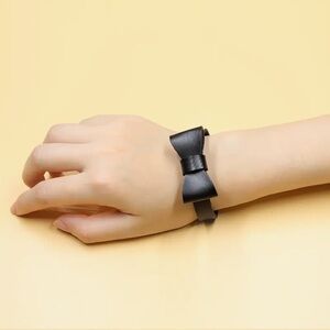 Bow Faux Leather Bracelet